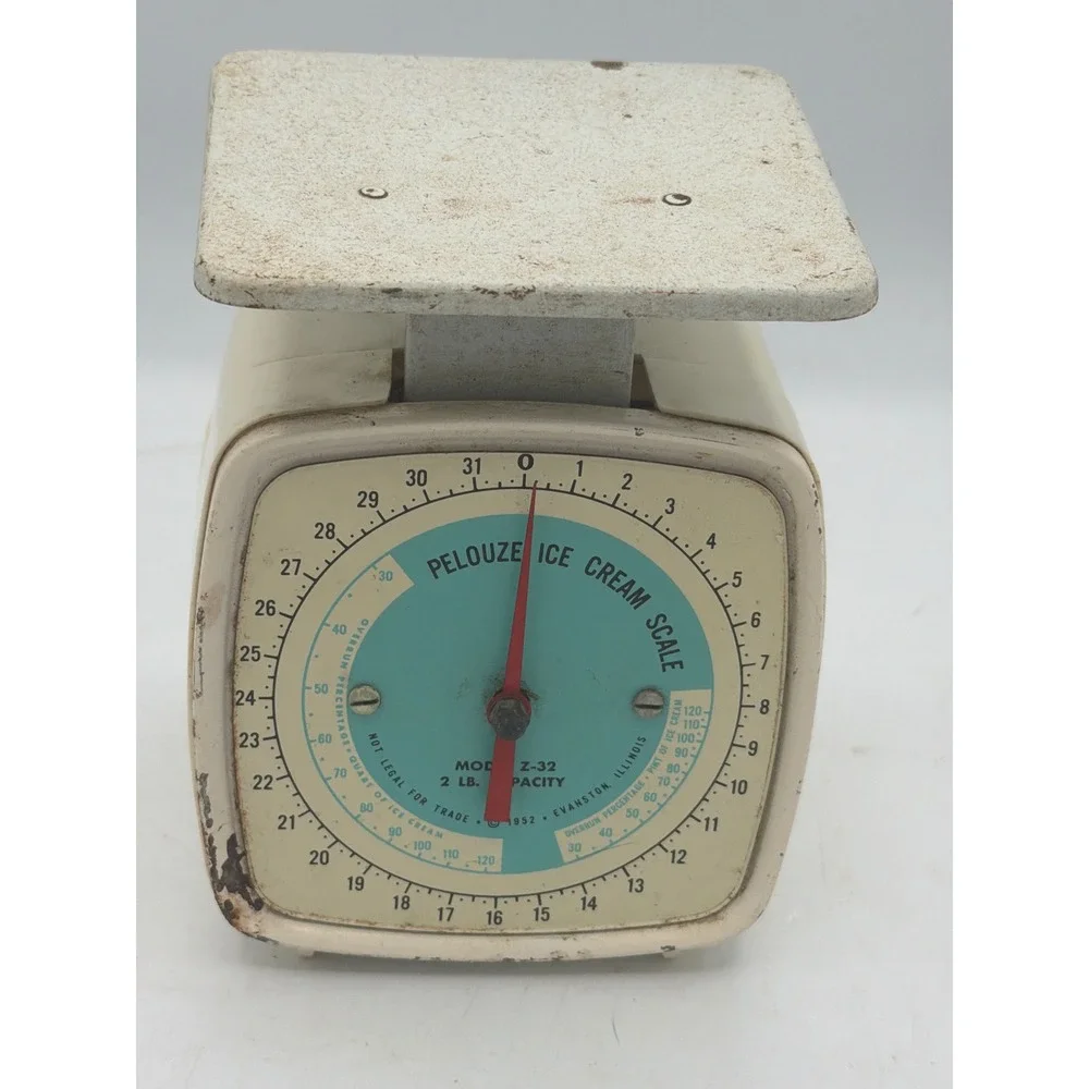 Vintage Pelouze Ice Cream Scale Model Z32 / K32 2lb Capacity Retro Kitchen Decor
